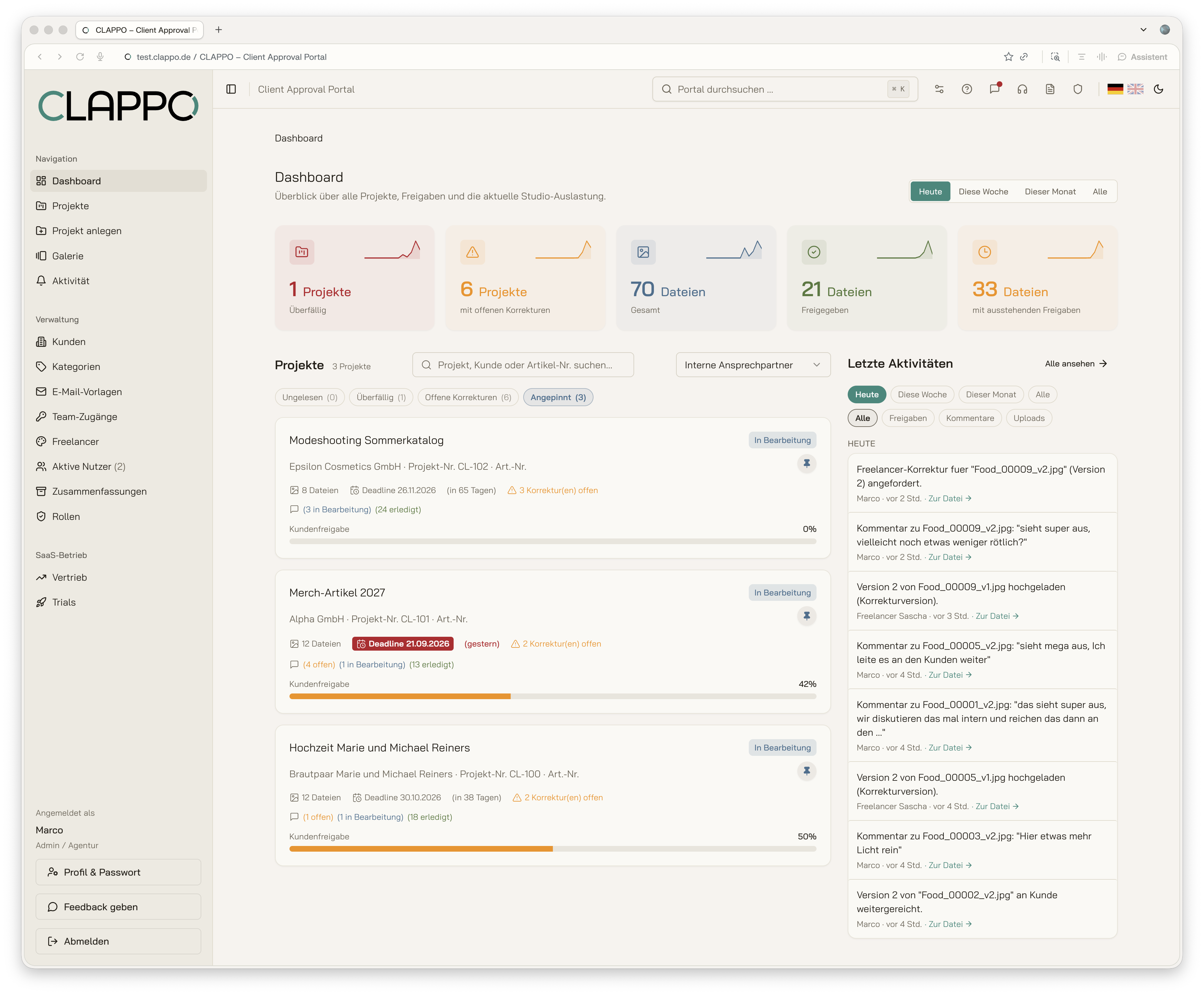 CLAPPO Dashboard